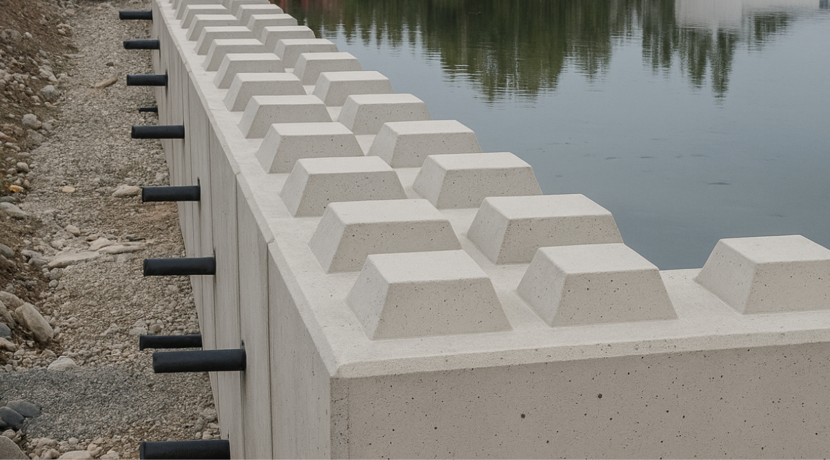 Bassin de stockage et mur de rétention modulaire KHUBE